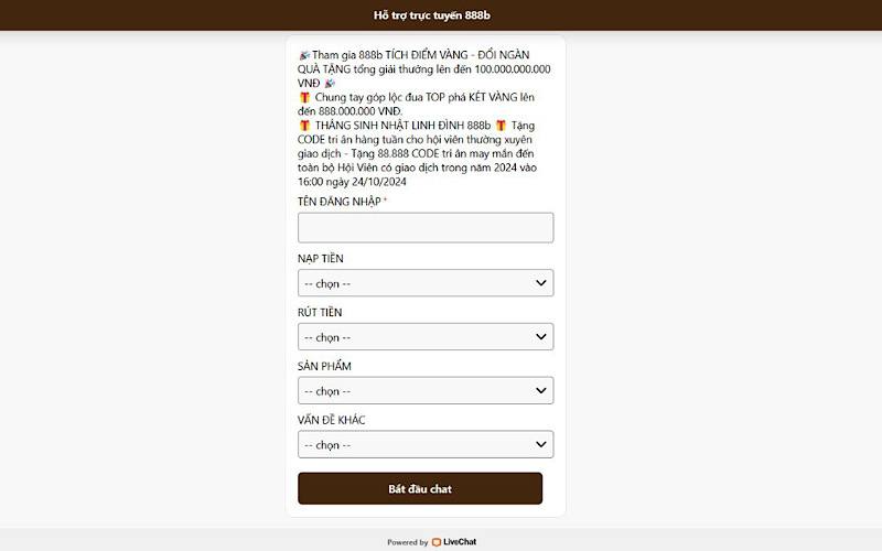 Các phương thức liên hệ hỗ trợ tại 888b là gì?