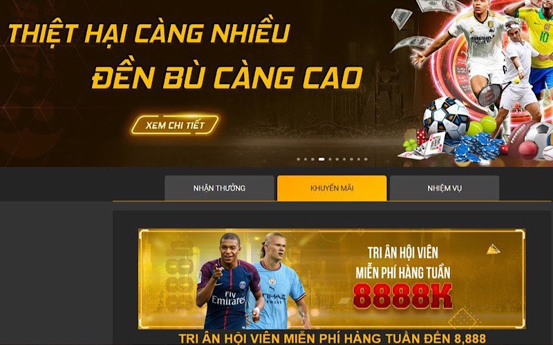 Nhà cái 888B hoàn trả cược thua cho tất cả thành viên